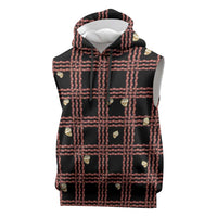 Hawaii Palaka Kahelelani Shell Lei Costume Sleeveless Hoodie Plaid Patterns