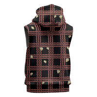 Hawaii Palaka Kahelelani Shell Lei Costume Sleeveless Hoodie Plaid Patterns