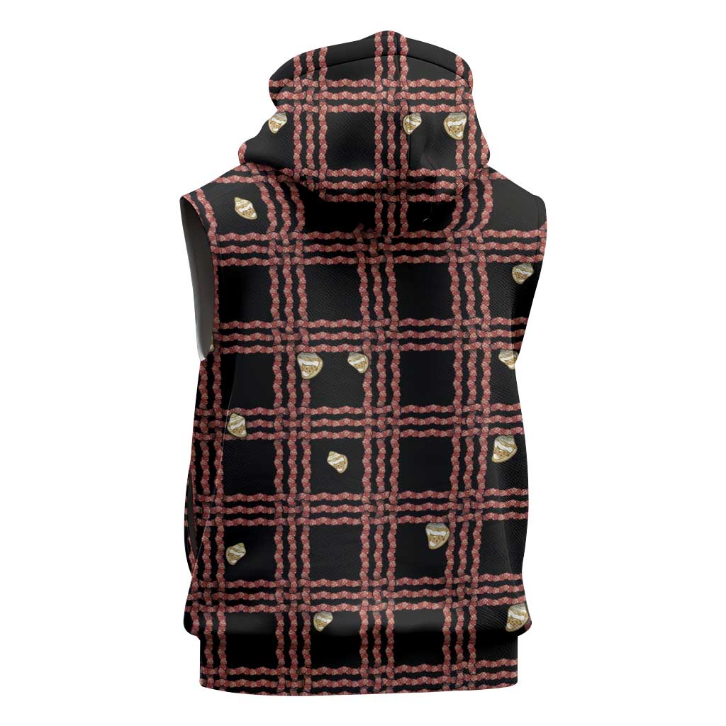 Hawaii Palaka Kahelelani Shell Lei Costume Sleeveless Zip Hoodie Plaid Patterns