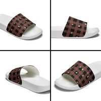 Hawaii Palaka Kahelelani Shell Lei Costume Slide Sandals Plaid Patterns