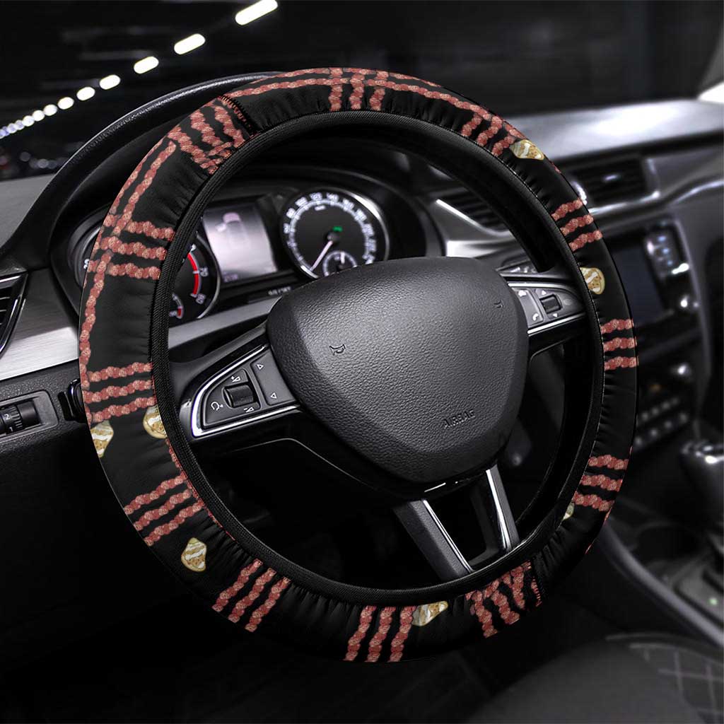 Hawaii Palaka Kahelelani Shell Lei Costume Steering Wheel Cover Plaid Patterns