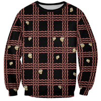 Hawaii Palaka Kahelelani Shell Lei Costume Sweatshirt Plaid Patterns