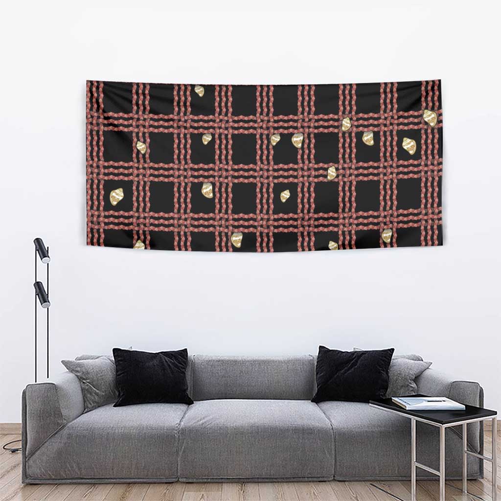 Hawaii Palaka Kahelelani Shell Lei Costume Tapestry Plaid Patterns