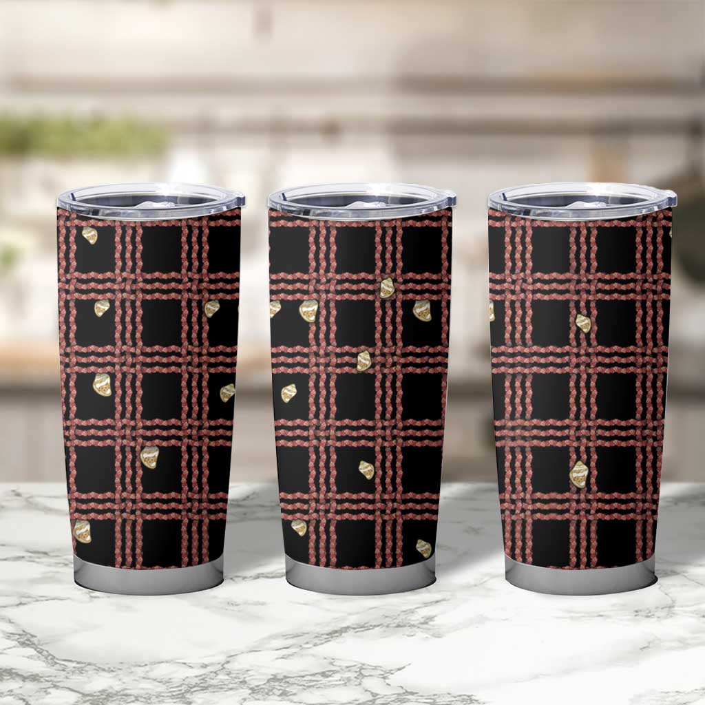Hawaii Palaka Kahelelani Shell Lei Costume Tumbler Cup Plaid Patterns