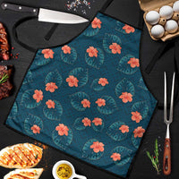 Hawaii Monstera Apron Hibiscus Flowers Simple Style - Polynesian Pride