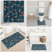Hawaii Monstera Bathroom Set Hibiscus Flowers Simple Style - Polynesian Pride