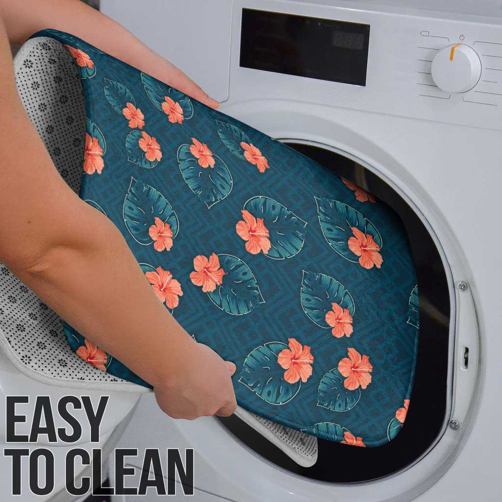 Hawaii Monstera Bathroom Set Hibiscus Flowers Simple Style - Polynesian Pride