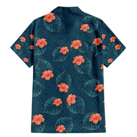 Hawaii Monstera Family Matching Mermaid Dress and Hawaiian Shirt Hibiscus Flowers Simple Style DT05 - Polynesian Pride
