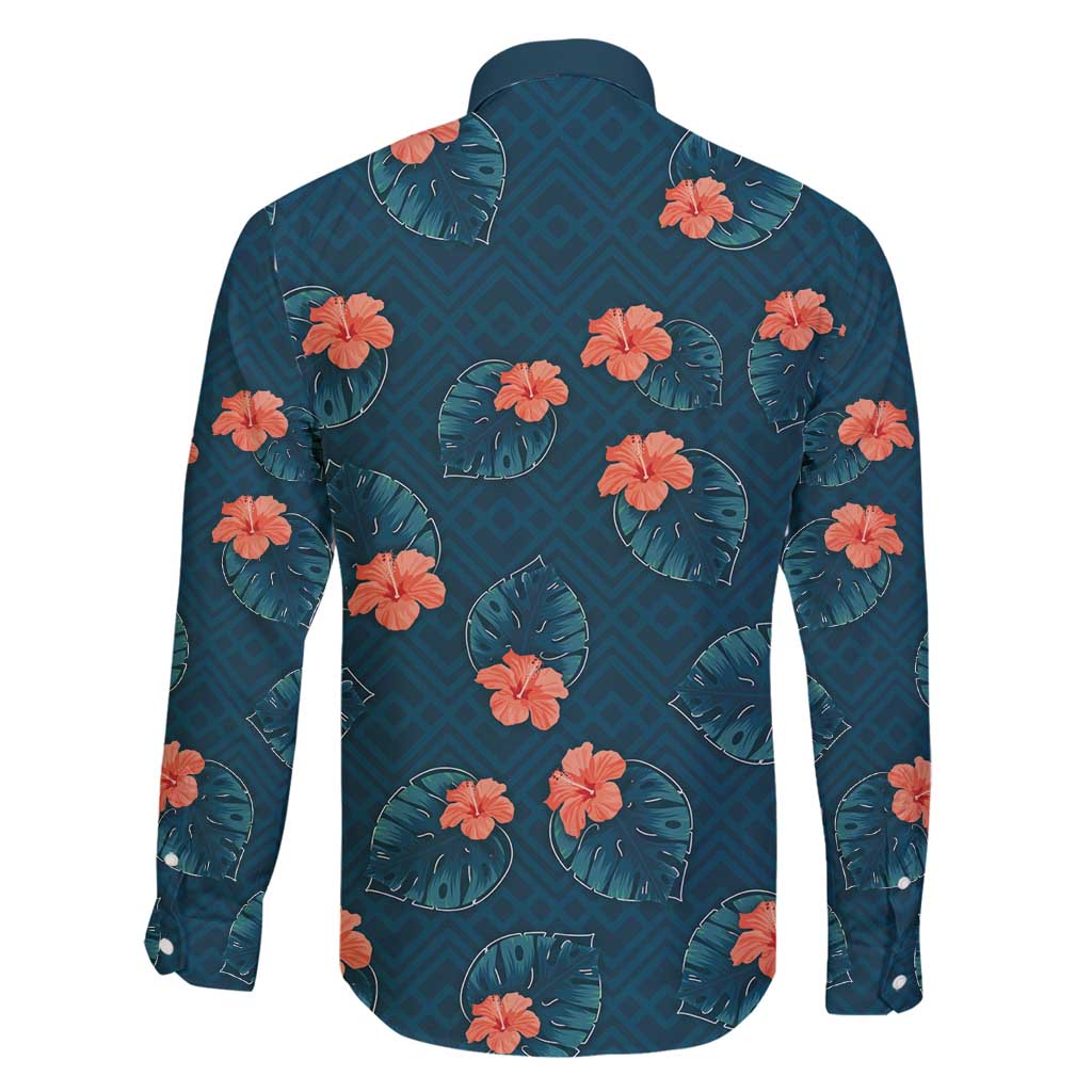 Hawaii Monstera Family Matching Mermaid Dress and Hawaiian Shirt Hibiscus Flowers Simple Style DT05 - Polynesian Pride