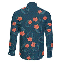 Hawaii Monstera Family Matching Mermaid Dress and Hawaiian Shirt Hibiscus Flowers Simple Style DT05 - Polynesian Pride