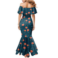 Hawaii Monstera Family Matching Mermaid Dress and Hawaiian Shirt Hibiscus Flowers Simple Style DT05 - Polynesian Pride