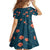 Hawaii Monstera Family Matching Off Shoulder Short Dress and Hawaiian Shirt Hibiscus Flowers Simple Style - Polynesian Pride