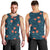 Hawaii Monstera Men Tank Top Hibiscus Flowers Simple Style - Polynesian Pride