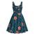 Hawaii Monstera Midi Dress Hibiscus Flowers Simple Style - Polynesian Pride
