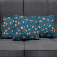 Hawaii Monstera Pillow Cover Hibiscus Flowers Simple Style - Polynesian Pride