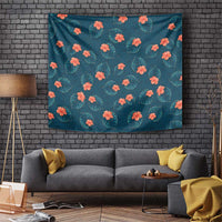 Hawaii Monstera Tapestry Hibiscus Flowers Simple Style - Polynesian Pride