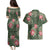 Hawaii Couples Matching Puletasi and Hawaiian Shirt Green Polynesian Monstera Patterns - Polynesian Pride