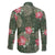 Hawaii Family Matching Short Sleeve Bodycon Dress and Hawaiian Shirt Green Polynesian Monstera Patterns - Polynesian Pride