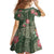 Hawaii Family Matching Tank Maxi Dress and Hawaiian Shirt Green Polynesian Monstera Patterns - Polynesian Pride