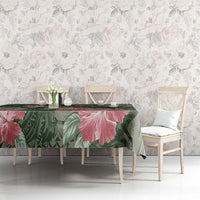 Hawaii Tablecloth Green Polynesian Monstera Patterns - Polynesian Pride