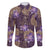 Hawaii Family Matching Tank Maxi Dress and Hawaiian Shirt Purple Polynesian Monstera Patterns - Polynesian Pride