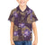 Hawaii Family Matching Tank Maxi Dress and Hawaiian Shirt Purple Polynesian Monstera Patterns - Polynesian Pride