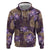 Hawaii Hoodie Purple Polynesian Monstera Patterns - Polynesian Pride