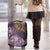 Hawaii Luggage Cover Purple Polynesian Monstera Patterns - Polynesian Pride