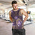 Hawaii Men Tank Top Purple Polynesian Monstera Patterns - Polynesian Pride