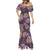 Hawaii Mermaid Dress Purple Polynesian Monstera Patterns - Polynesian Pride