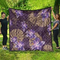 Hawaii Quilt Purple Polynesian Monstera Patterns DT05 - Polynesian Pride