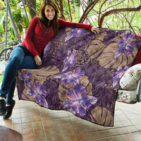 Hawaii Quilt Purple Polynesian Monstera Patterns DT05 - Polynesian Pride