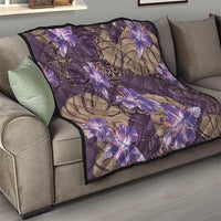 Hawaii Quilt Purple Polynesian Monstera Patterns DT05 - Polynesian Pride