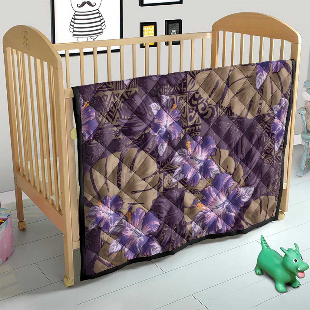 Hawaii Quilt Purple Polynesian Monstera Patterns DT05 - Polynesian Pride