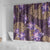 Hawaii Shower Curtain Purple Polynesian Monstera Patterns - Polynesian Pride