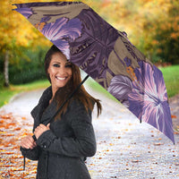 Hawaii Umbrella Purple Polynesian Monstera Patterns - Polynesian Pride