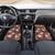Hawaii Car Mats Brown Polynesian Monstera Patterns - Polynesian Pride