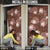 Hawaii Door Cover Brown Polynesian Monstera Patterns - Polynesian Pride