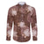 Hawaii Family Matching Puletasi and Hawaiian Shirt Brown Polynesian Monstera Patterns - Polynesian Pride