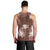 Hawaii Men Tank Top Brown Polynesian Monstera Patterns - Polynesian Pride