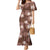Hawaii Mermaid Dress Brown Polynesian Monstera Patterns - Polynesian Pride