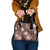 Hawaii Shoulder Handbag Brown Polynesian Monstera Patterns - Polynesian Pride