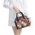 Hawaii Shoulder Handbag Brown Polynesian Monstera Patterns - Polynesian Pride