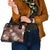 Hawaii Shoulder Handbag Brown Polynesian Monstera Patterns - Polynesian Pride