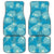 Hawaii Car Mats Teal Polynesian Monstera Patterns - Polynesian Pride