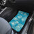 Hawaii Car Mats Teal Polynesian Monstera Patterns - Polynesian Pride