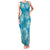 Hawaii Family Matching Tank Maxi Dress and Hawaiian Shirt Teal Polynesian Monstera Patterns - Polynesian Pride