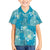 Hawaii Family Matching Tank Maxi Dress and Hawaiian Shirt Teal Polynesian Monstera Patterns - Polynesian Pride