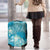 Hawaii Luggage Cover Teal Polynesian Monstera Patterns - Polynesian Pride