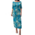Hawaii Puletasi Teal Polynesian Monstera Patterns - Polynesian Pride